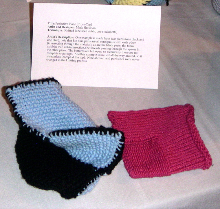 Mark Shoulson's knitted cross-caps