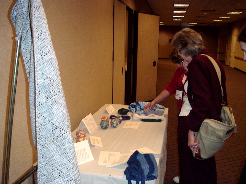 Even before we were done setting up the exhibit, people were looking at it.