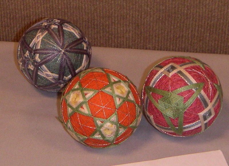 Carolyn Yackel's delicate Temari balls