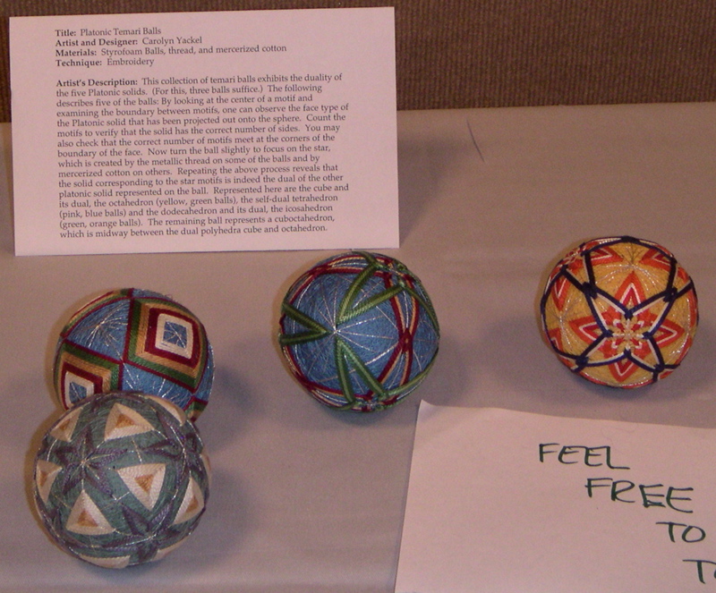 Carolyn Yackel's touchable Temari balls