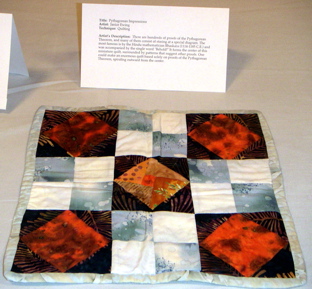 Janice Ewing's Pythagorean mini-quilt