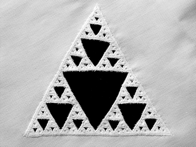 Ted Ashton's cutwork Sierpinski gasket