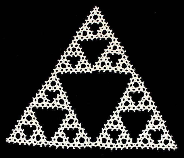 Ted Ashton's tatted Sierpinski gasket