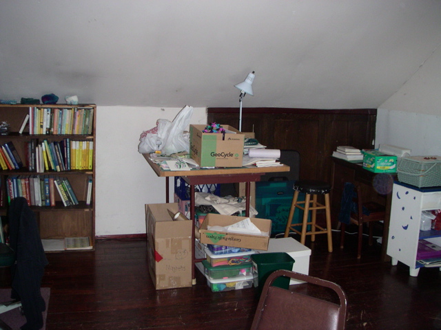The sewing area