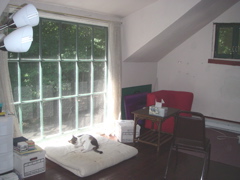 The loft, with picture window and Shark