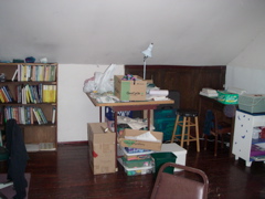 The sewing area