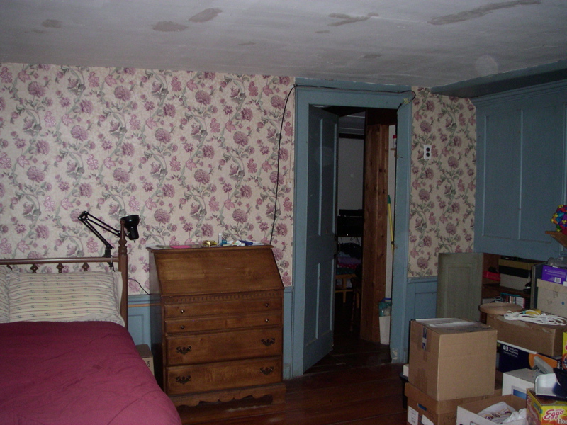 The doorway to the upstairs living room