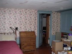 The doorway to the upstairs living room